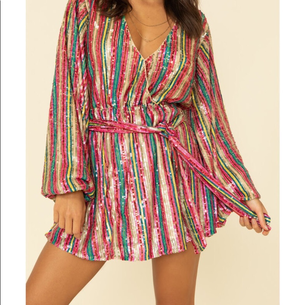 Wear Me Out Dress - Disco Rainbow Stripe 🌈 💃🏾